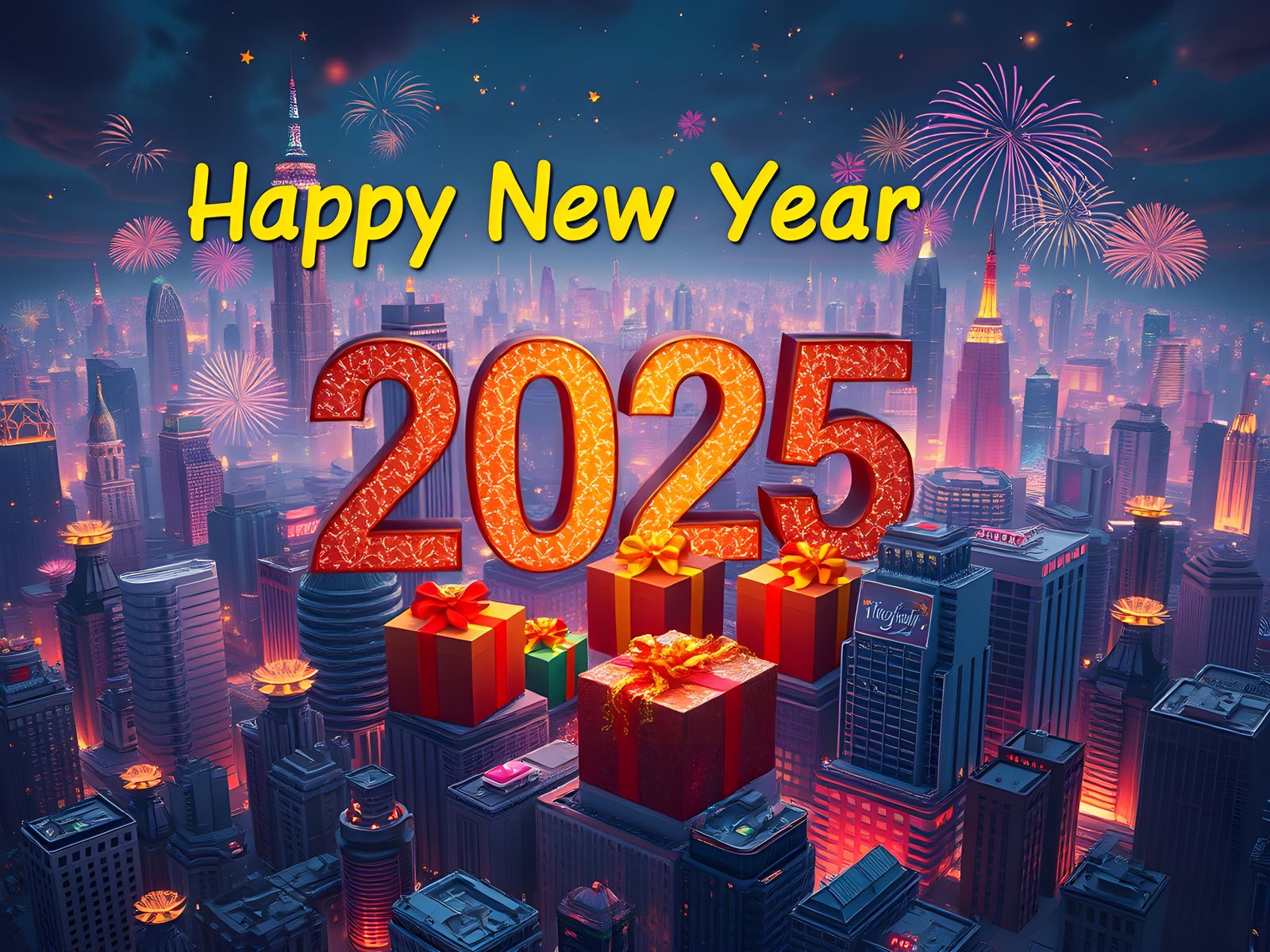 Happy New Year 2025: Fantastical Digital Art