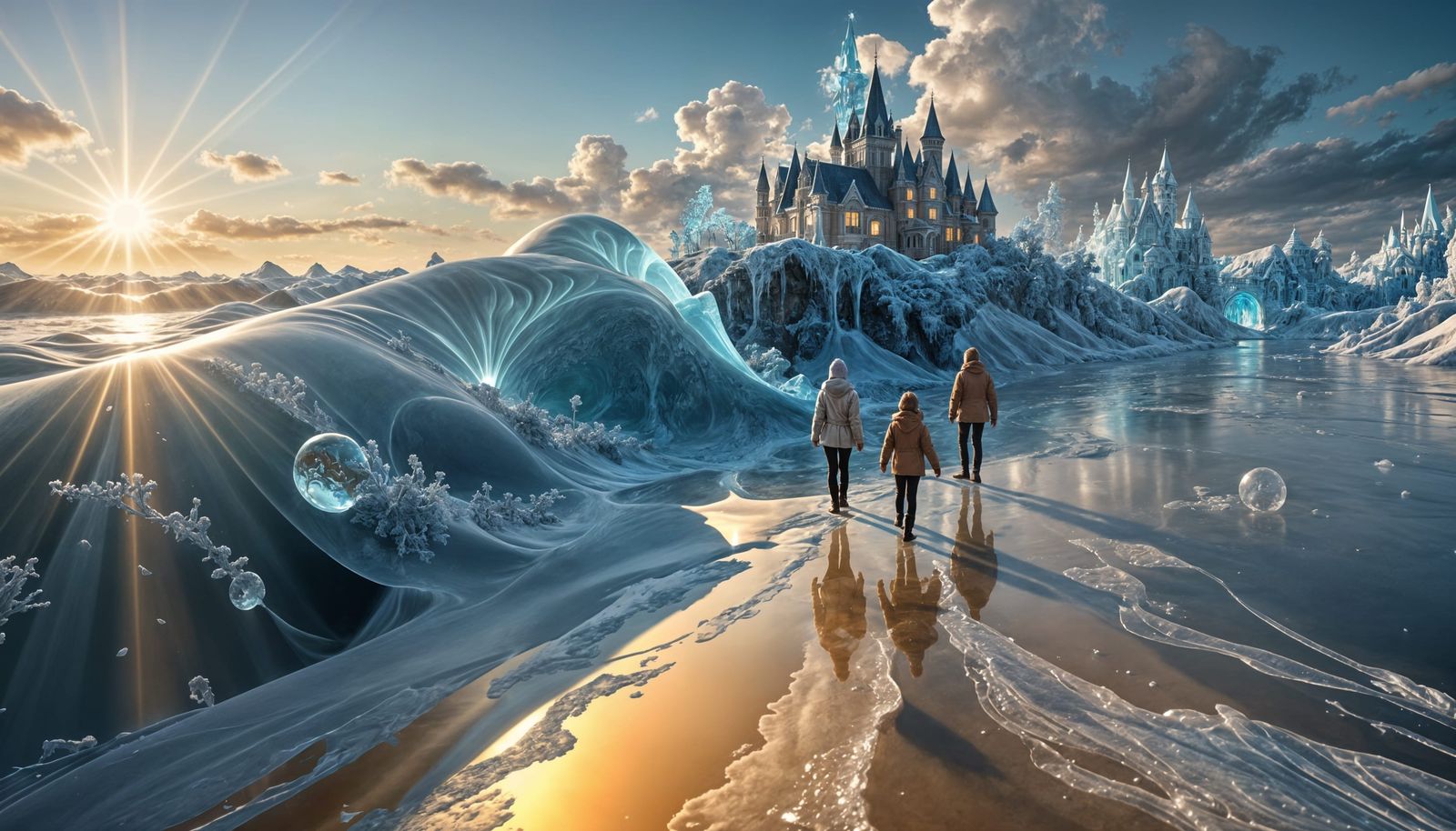 Frozen Victorian Beachside Mansion in Heavenly Sunshine