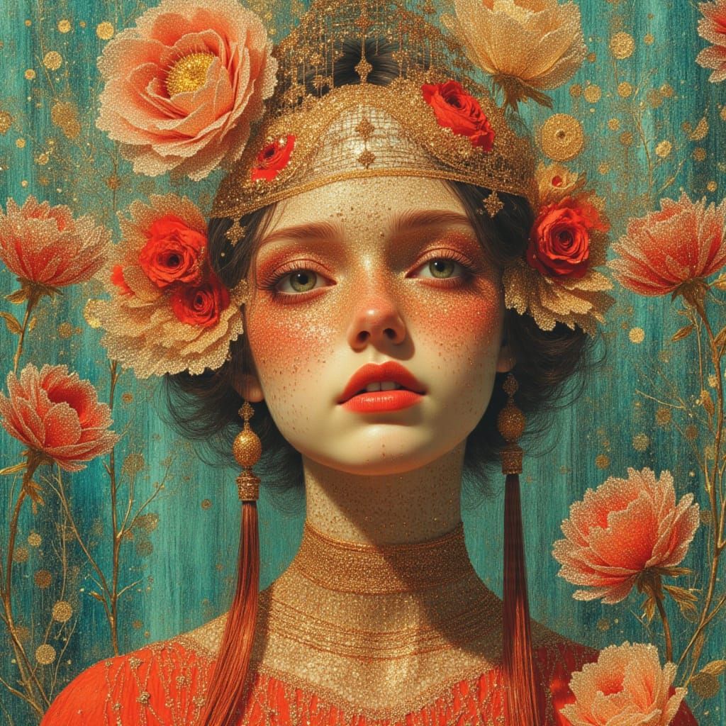 Colorful Portrait in Dreamscape Fantasy Style