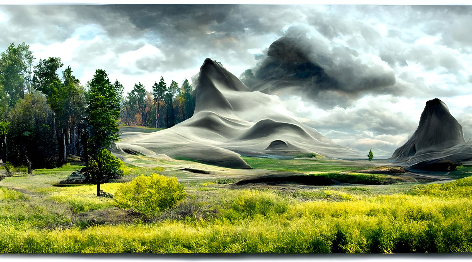 Surreal Landscape Vista in Photography Style