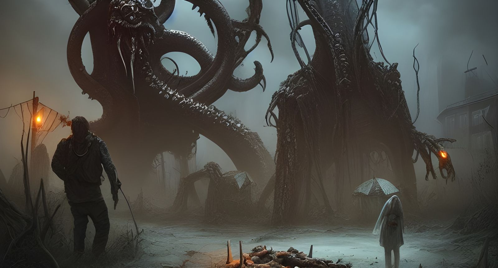 Post-Apocalyptic World Ruined by Lovecraftian God