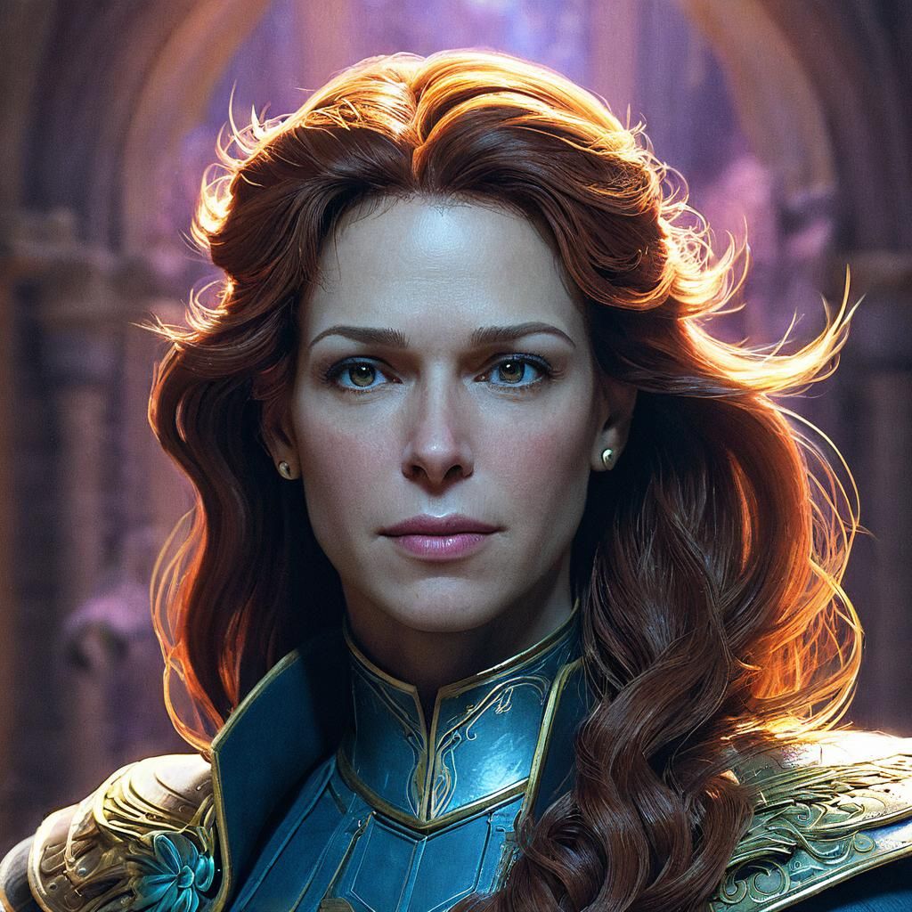 Bahamut Cleric Portrait in Fantasy Art Style