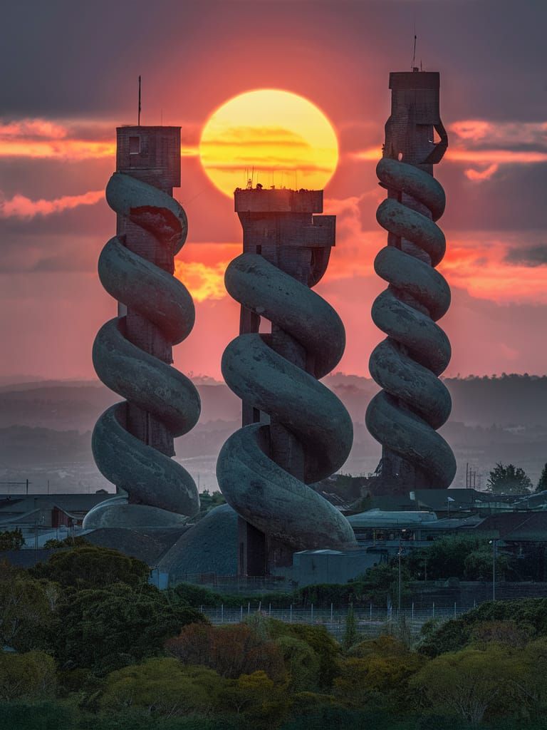 Biomorphic Towers Rise in Chromoatmospheric Landscape