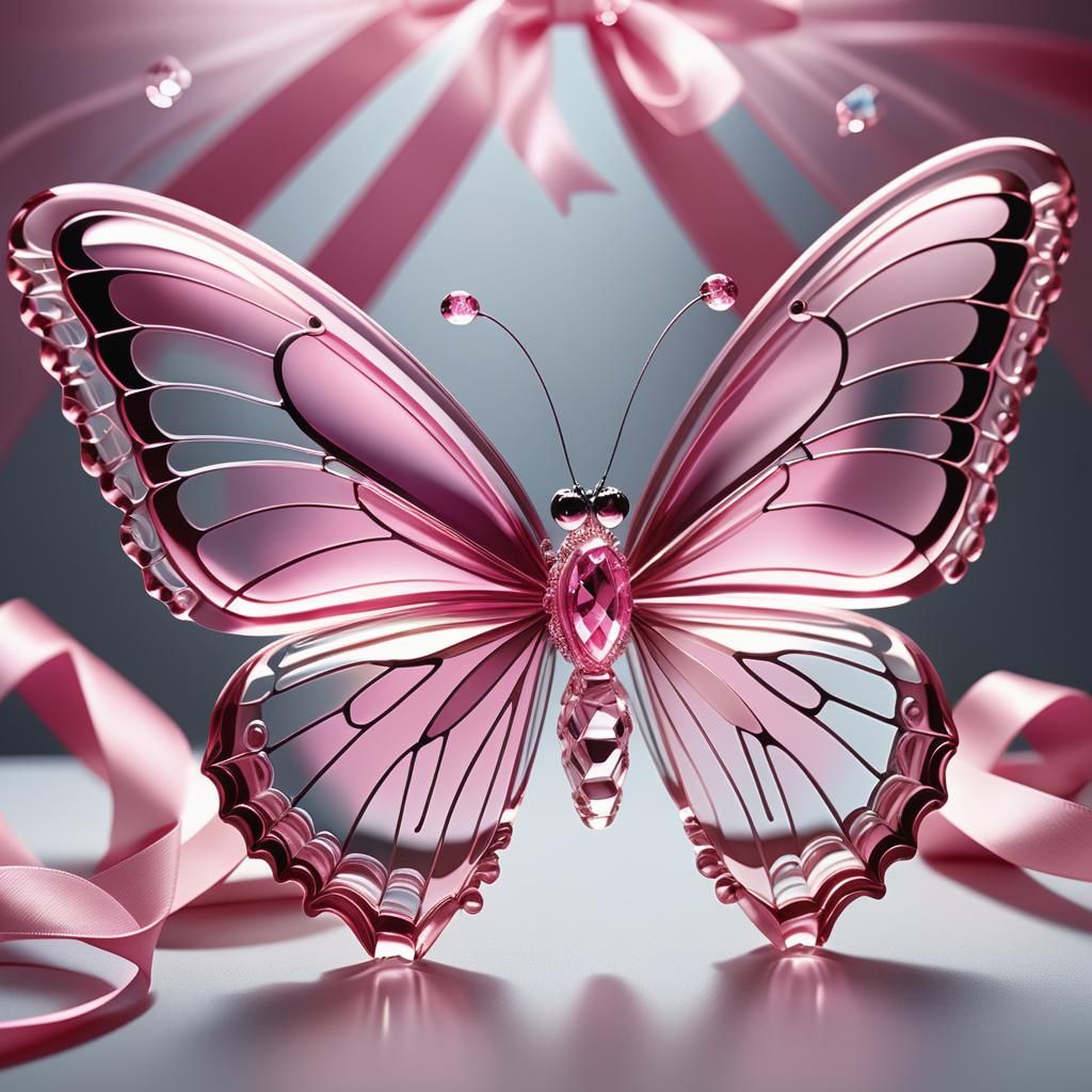 A breathtaking, photo 3D depiction of an epic butterfly craf...