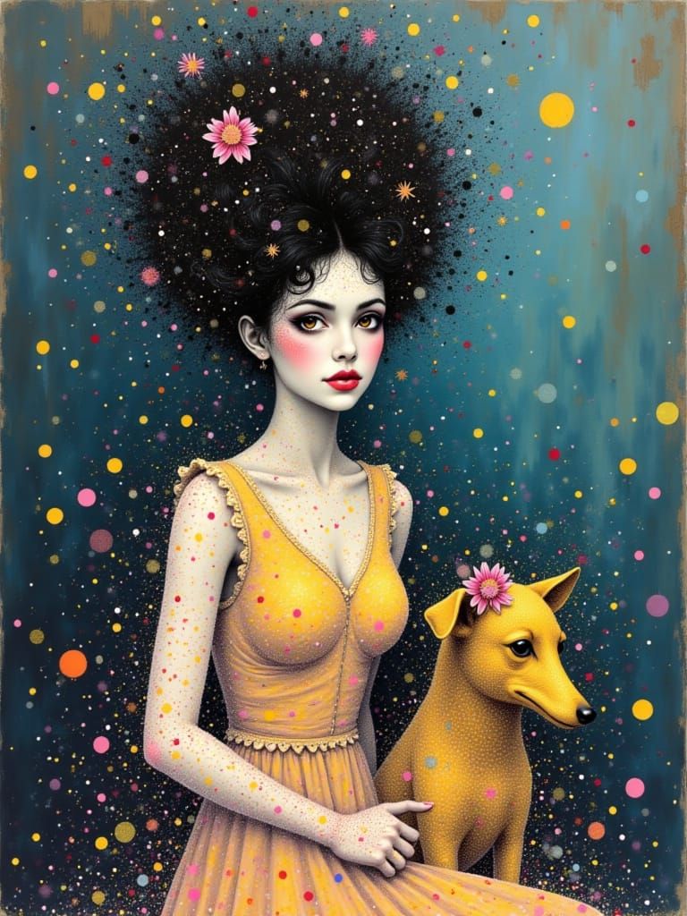 Diane Arbus portrait <lora:SPARKLE SPLAT POINT:1.0> of a you...