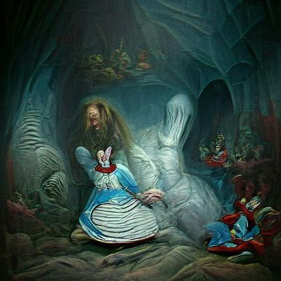 Dark Alice in Wonderland, Engraving Style