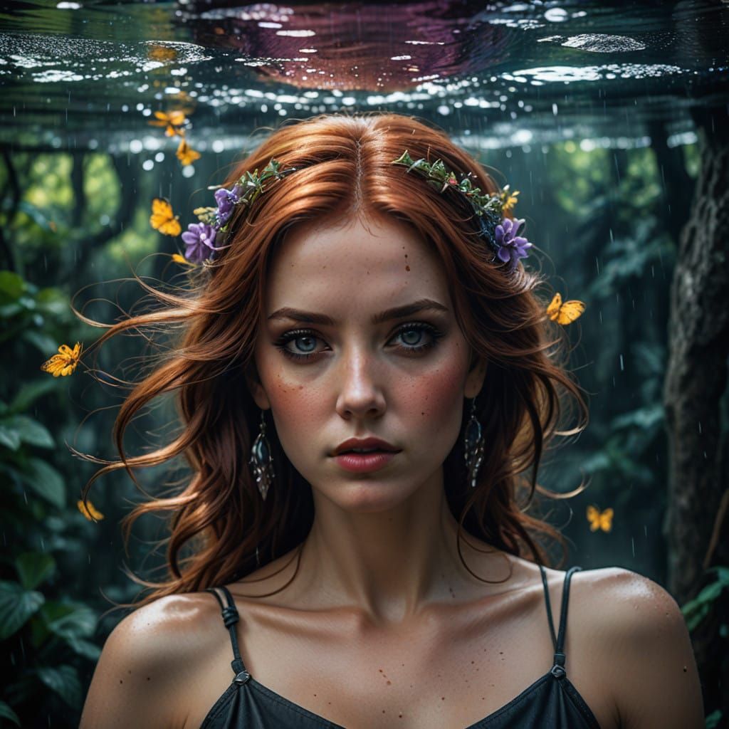 Hyperrealistic Dark Fantasy Portrait in Vibrant Colors