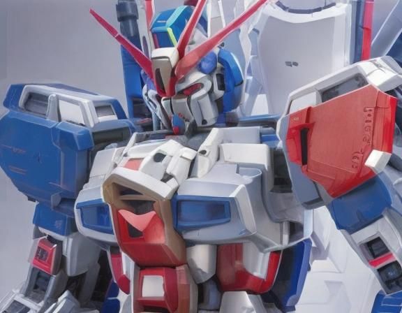 Armored White Panther Mech in Anime Style