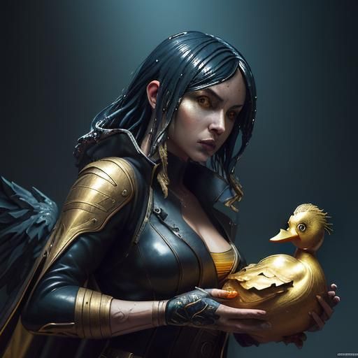 Evil Bard Steals Soul in Cyberpunk Portrait