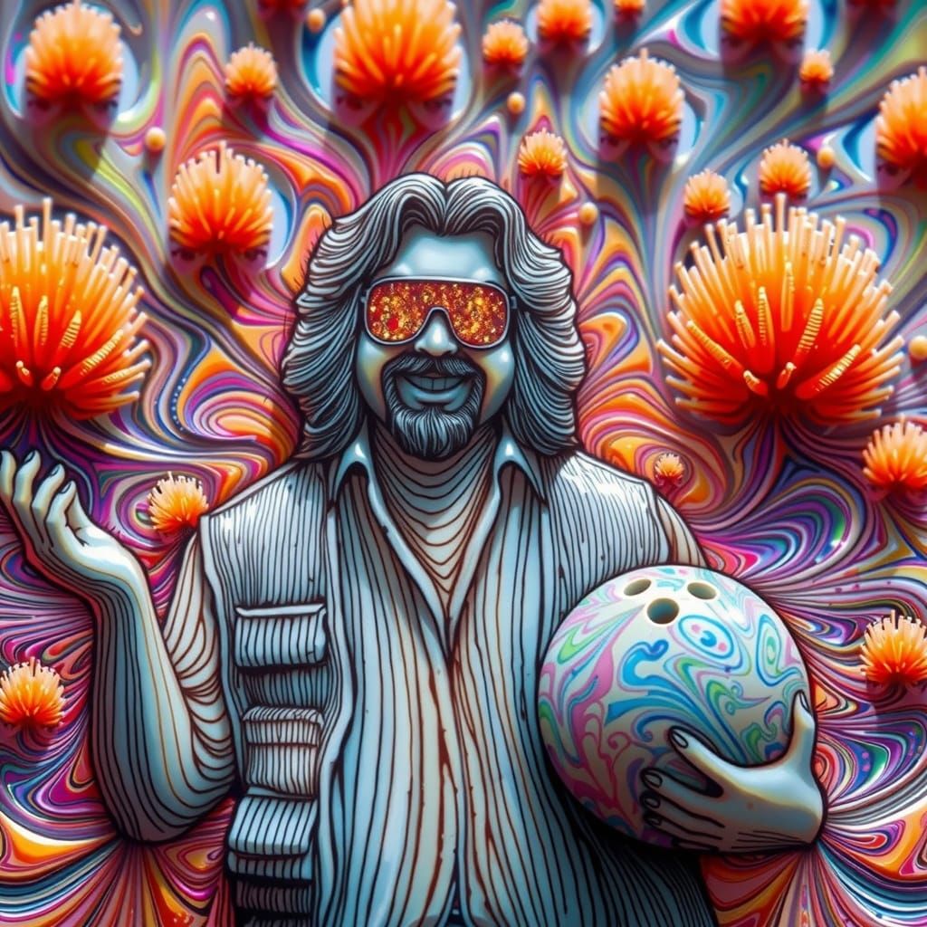 The Dude in Vibrant, Radiant Splendor