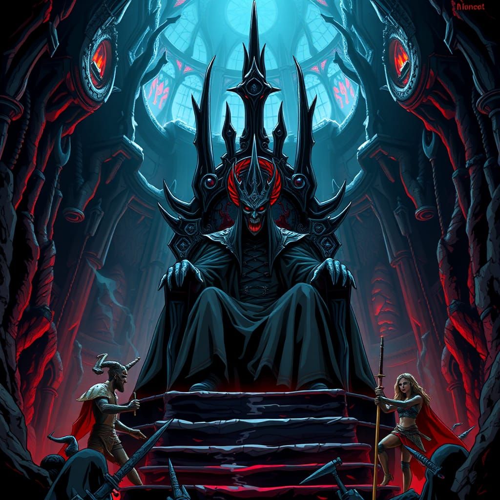 Sauron, Dark Lord of Mordor, in Anime Style