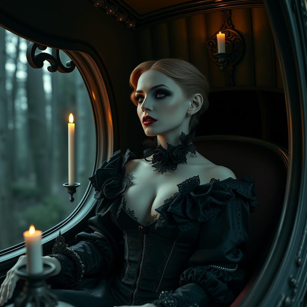 Vampire in Gothic Carriage: Ash Thorp Inspiration
