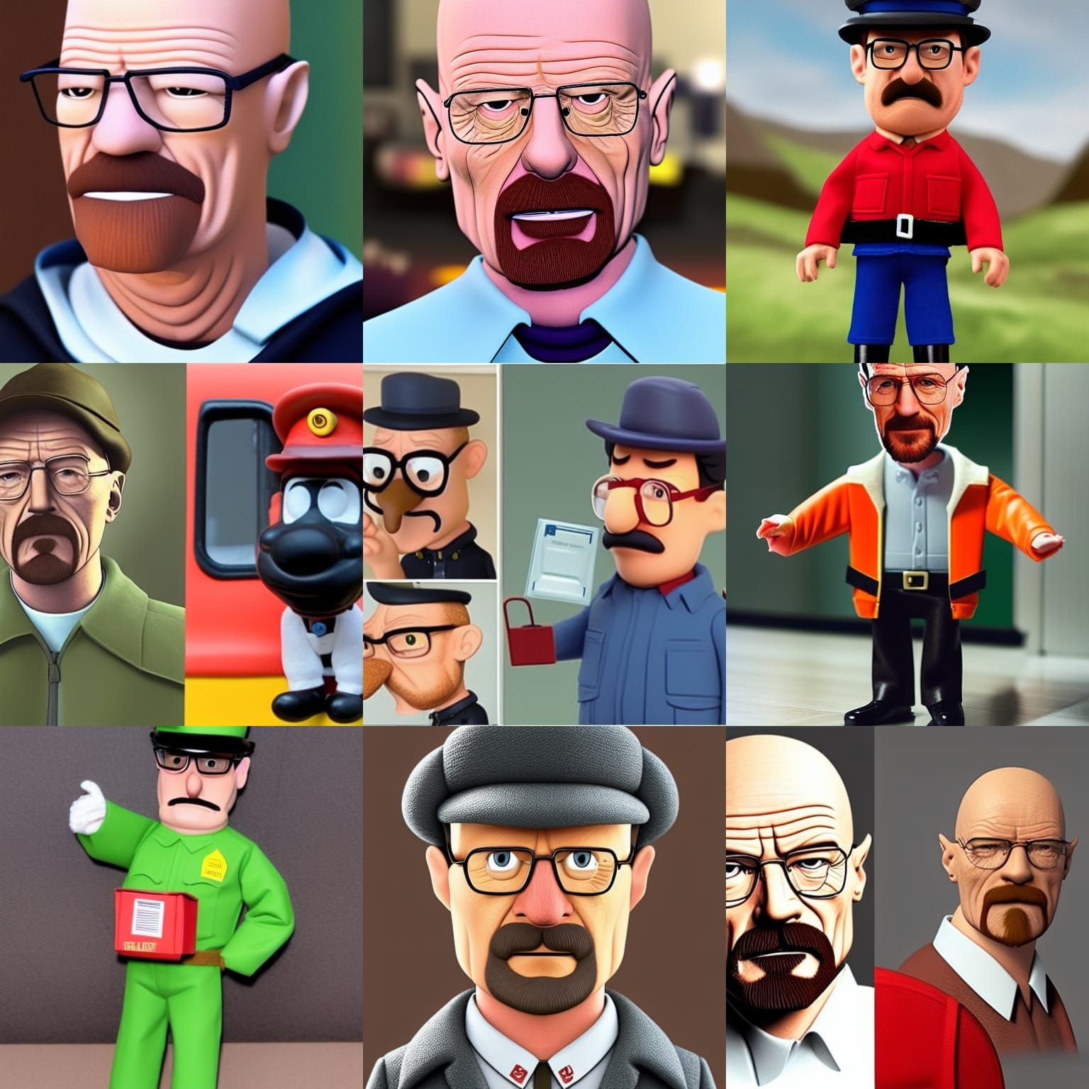 Walter White Reimagined as Postman Pat