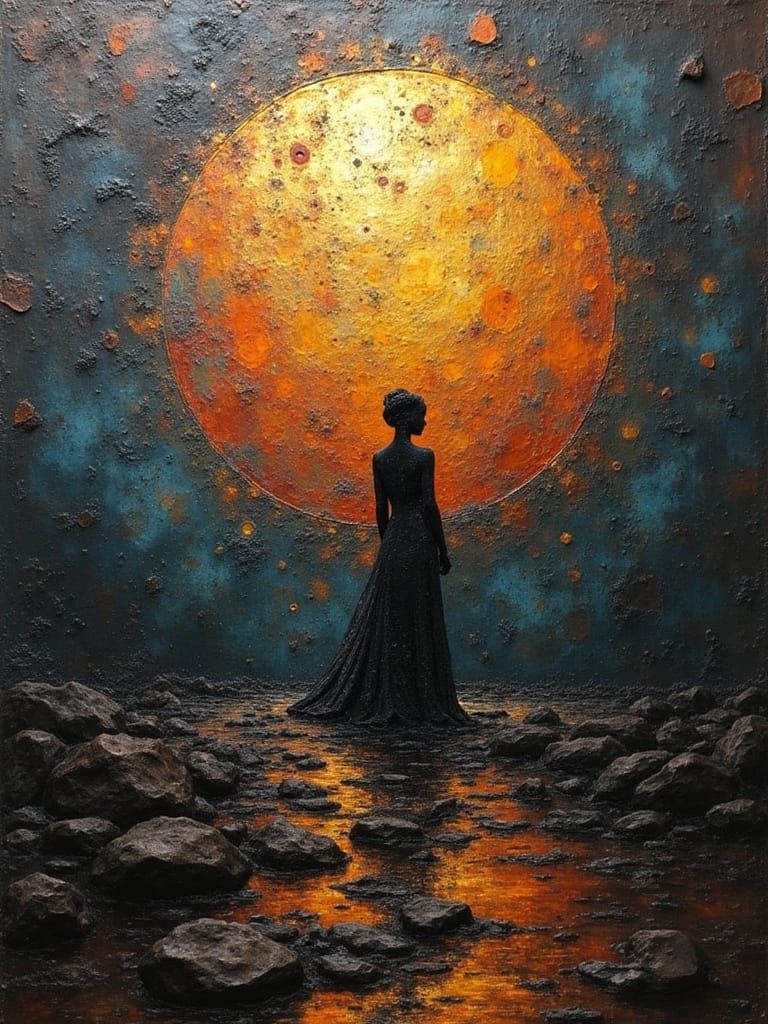 Stained Steel Art of Hollowness Alone Too Long