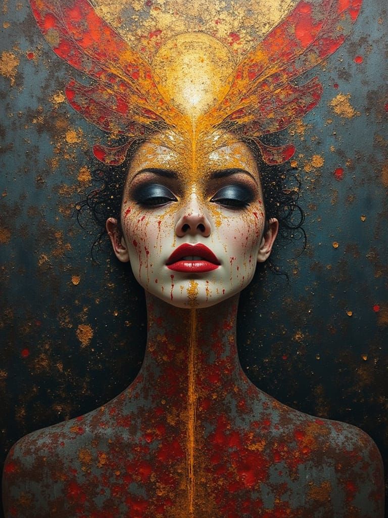 Stained Steel Art of Hollowness Alone Too Long