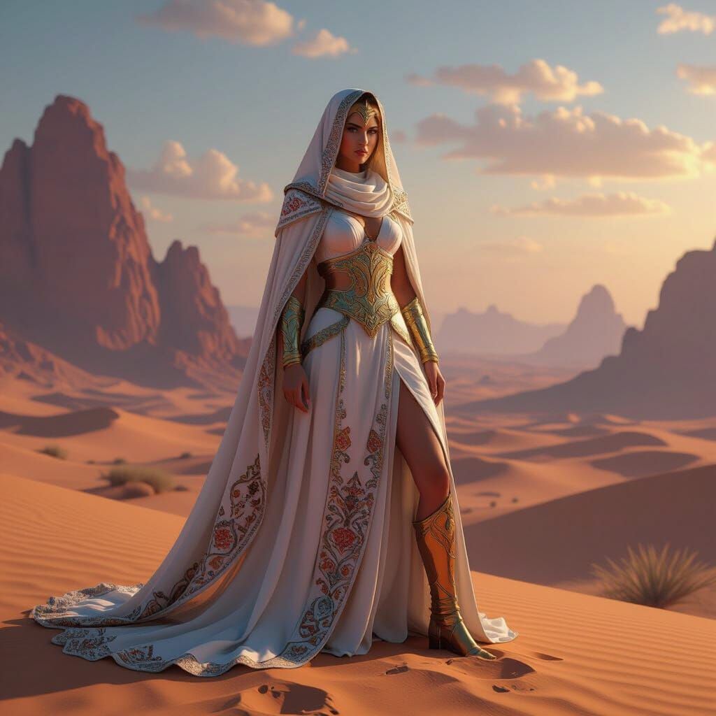 She-Ra in Arabian Veil: Fantasy Concept Art