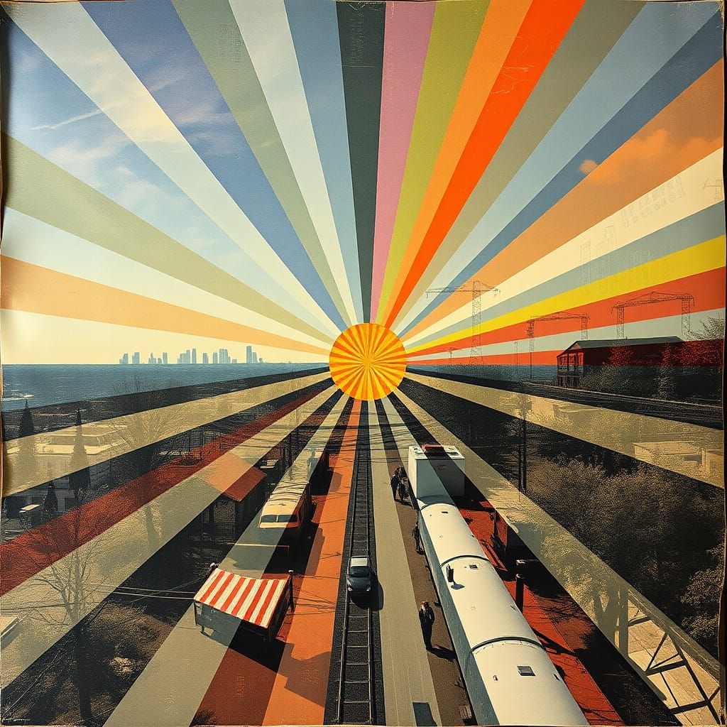 Nostalgic Memoryscape with Textile Patterns and Shadow Play