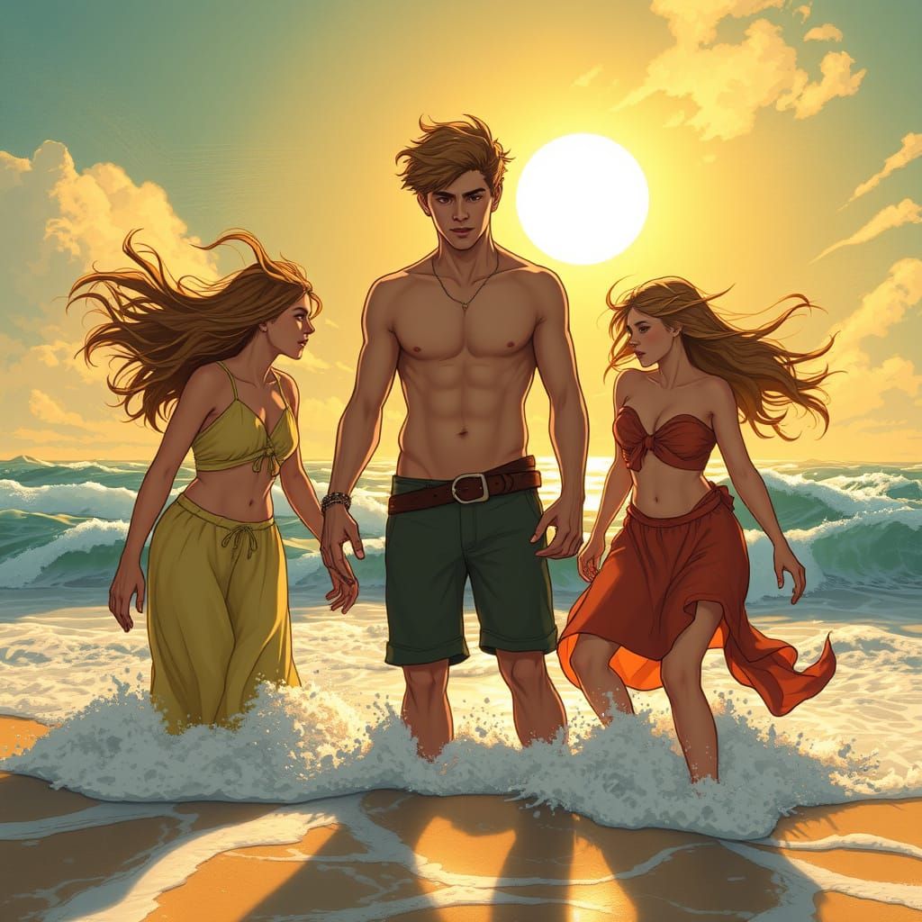Percy Jackson Surrounded by Warring Goddesses on Sun-Kissed ...