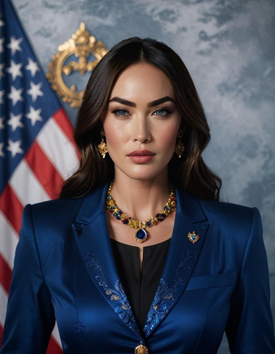 Elegant Portrait of Vice President in Kebaya, 8k