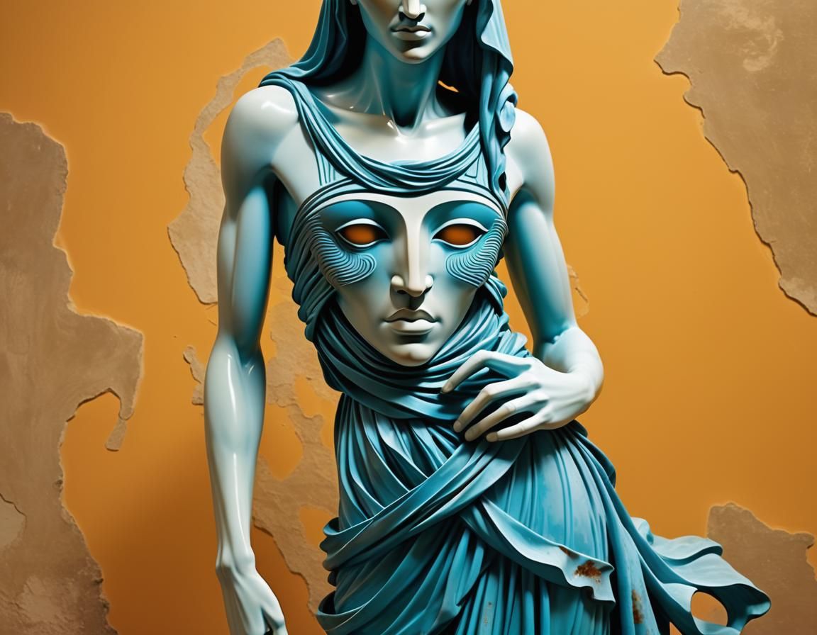 Surreal Cybernetic Blemmyes in Sydney Cityscape