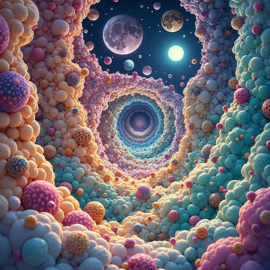 Psychedelic Music Track in Acid Environment