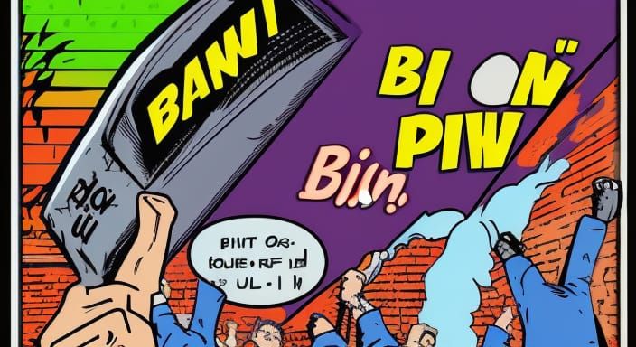 Pop Art "BIFF! BANG! POW!" Comic Banner
