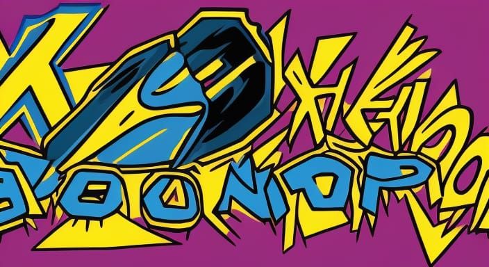 Dynamic Pop Art Banner with Comic Book Text