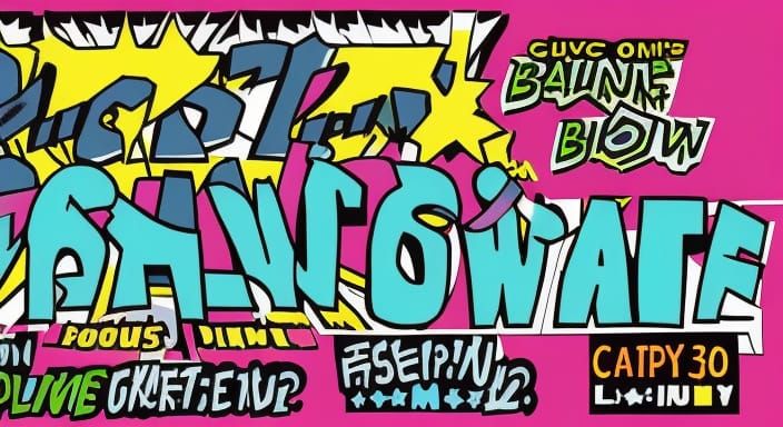 Retro Pop Art 'BIFF! BANG! POW!' Graphic