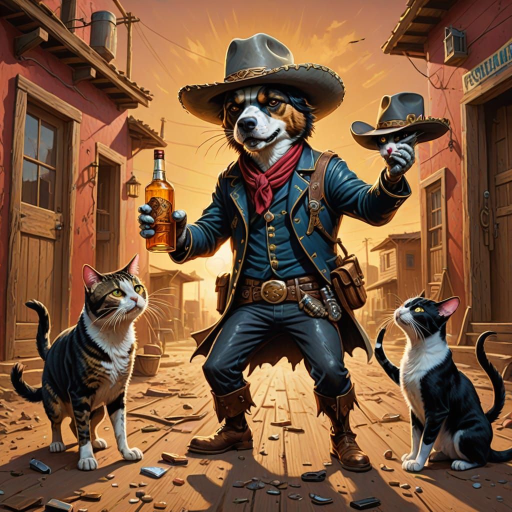 Drunken Prairie Dog in a Mexican Standoff