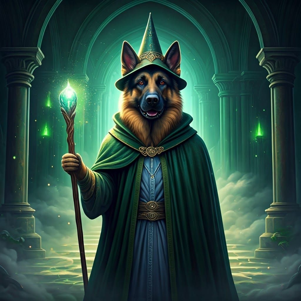 Majestic German Shepherd Wizard of Oz