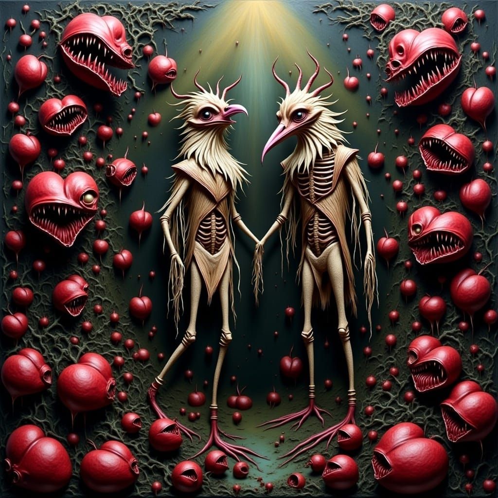 Dark Valentine's Day Waltz in a Carnivorous Forest