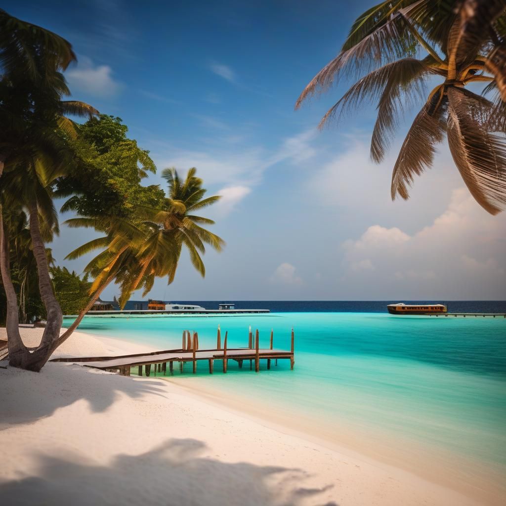 Maldives Photography with Natural Bokeh Lighting