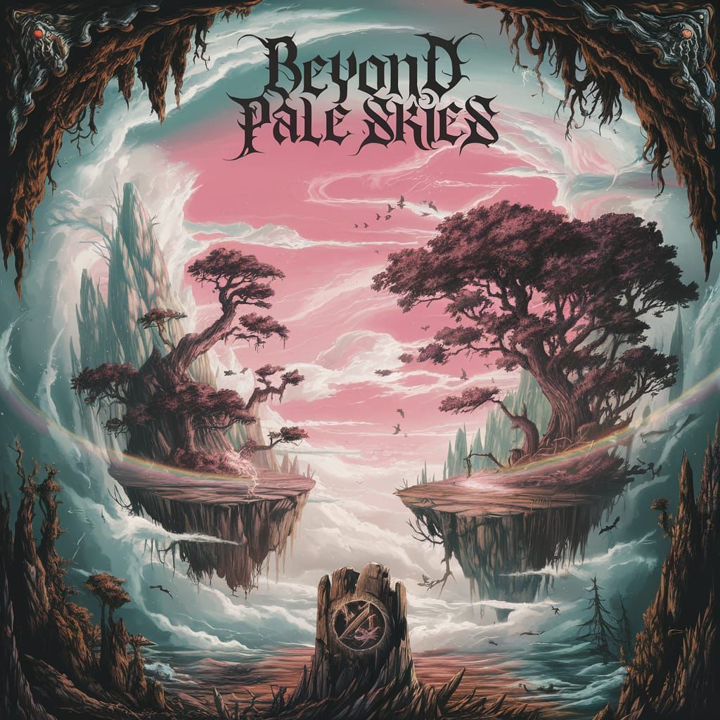 Beyond Pale Skies Metalcore Album Cover: Mysterious Skies an...
