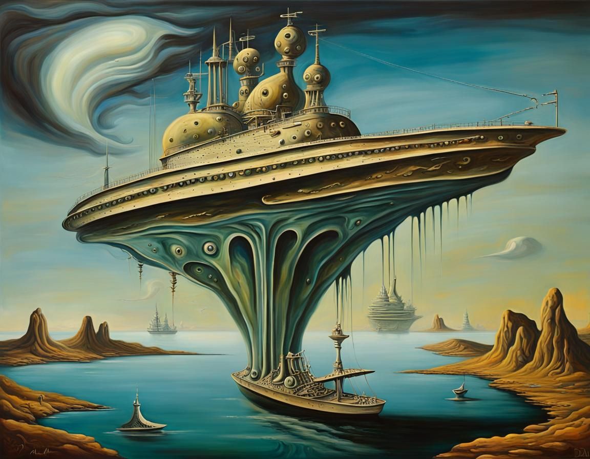 Alien battleship