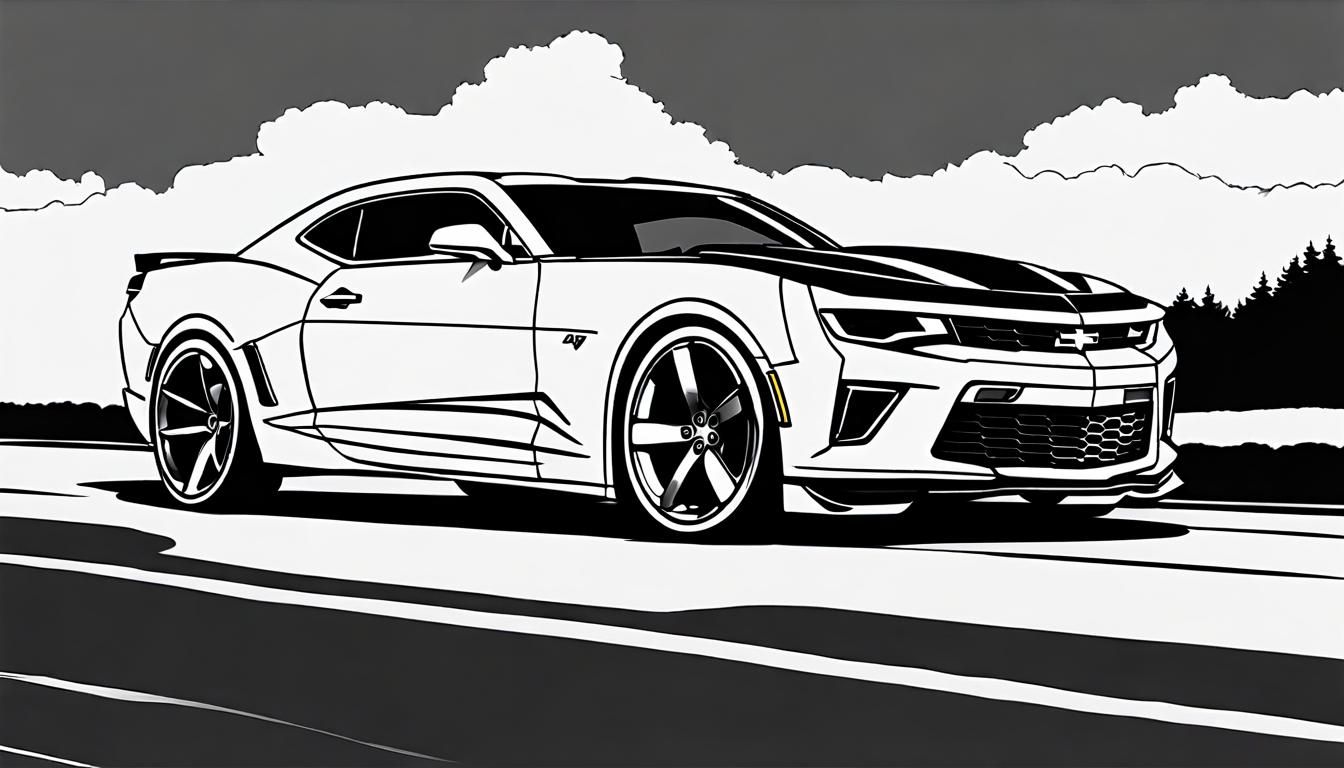 Camaro line art