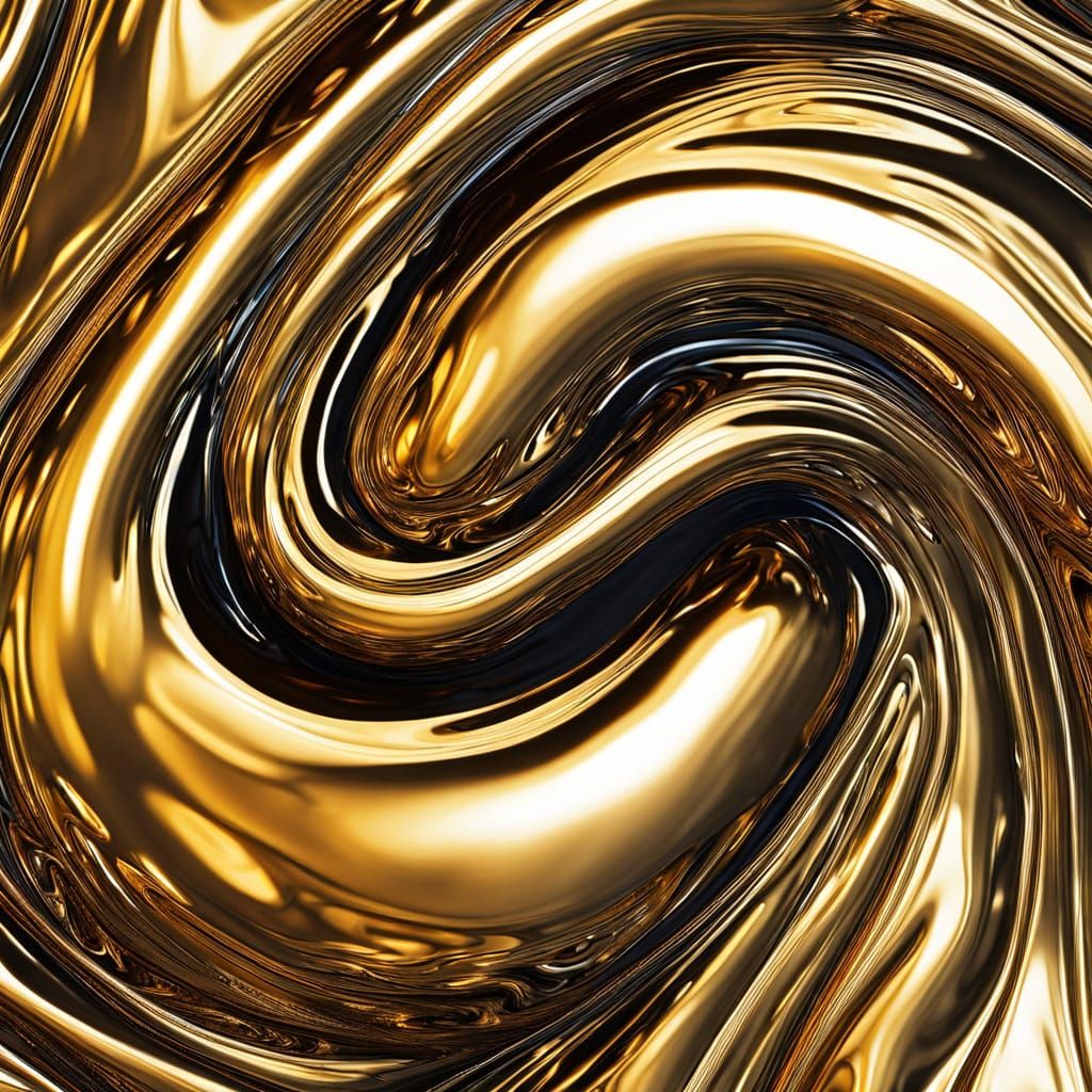 Liquid Metal: Fluid Chrome Swirling Macro Photography