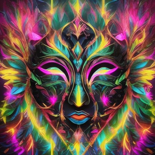 Mushroom Crown with Fireflies in Enchanted Forest