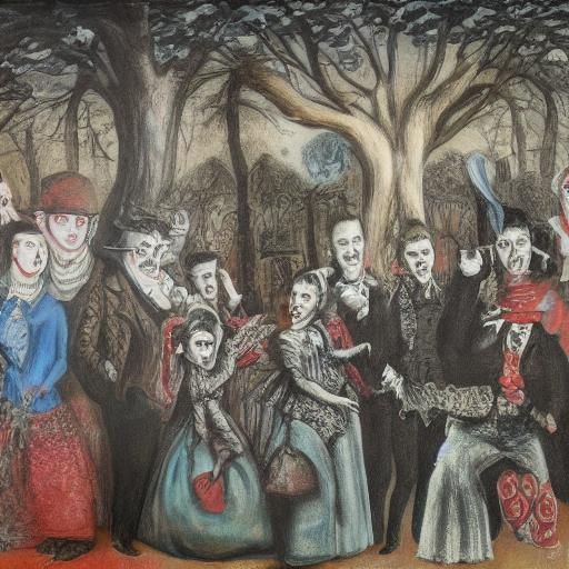 Vampires Play The Bloody Blues: Expressionist Street Art