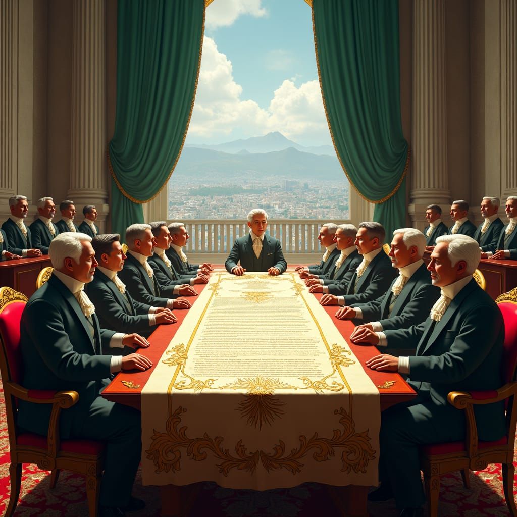 1830 Constitution Signing: Fantasy Concept Art