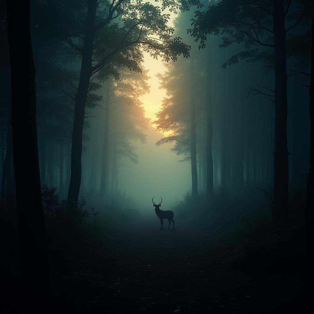 Whispers of Twilight in a Mystical Forest