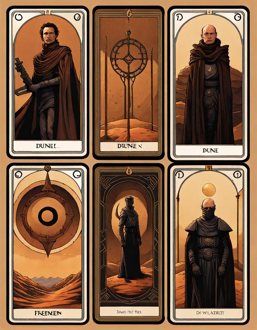 Dune fremen tarot cards