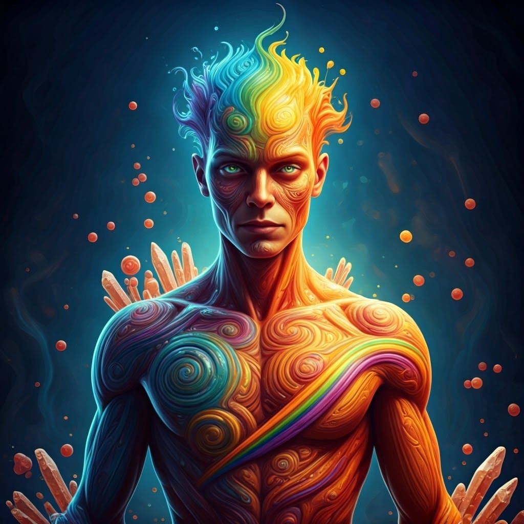 Heroic Skittles Character in Fantasy Concept Art