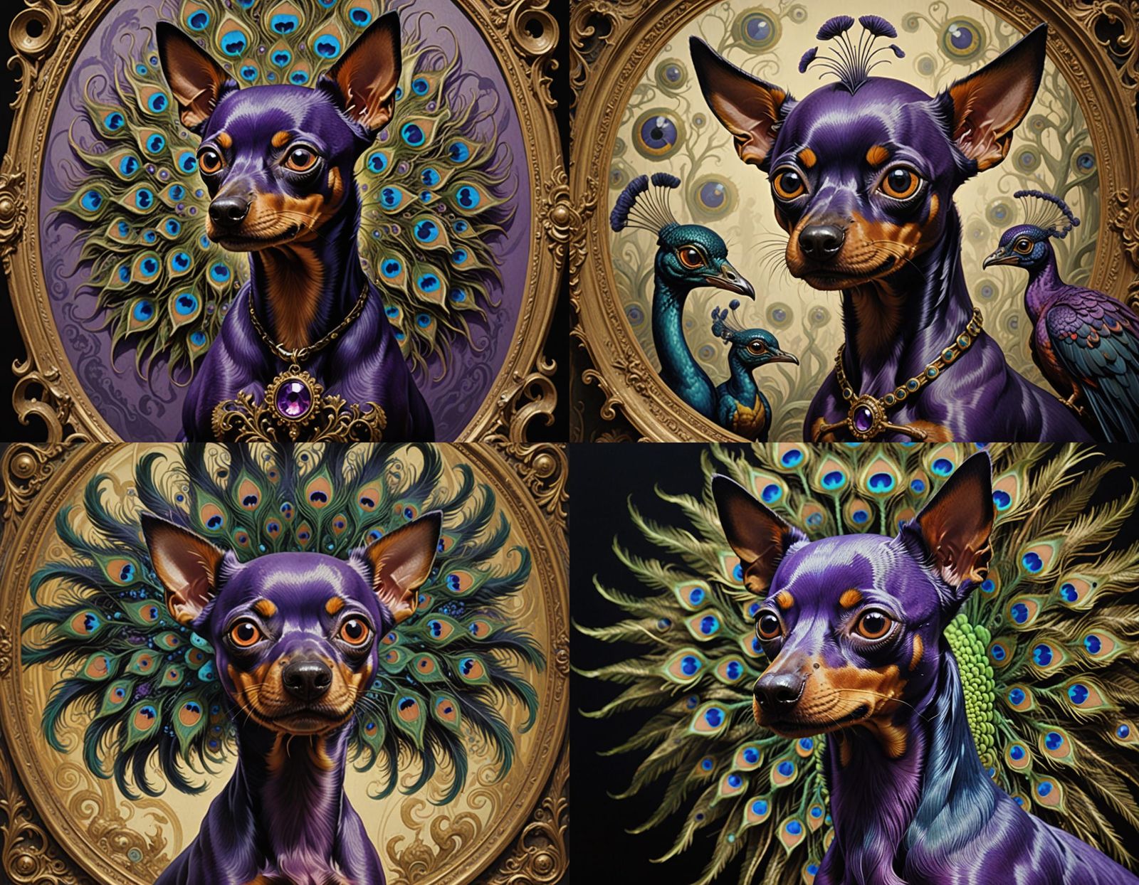 Grotesque Biological Nightmare in Vibrant Purple