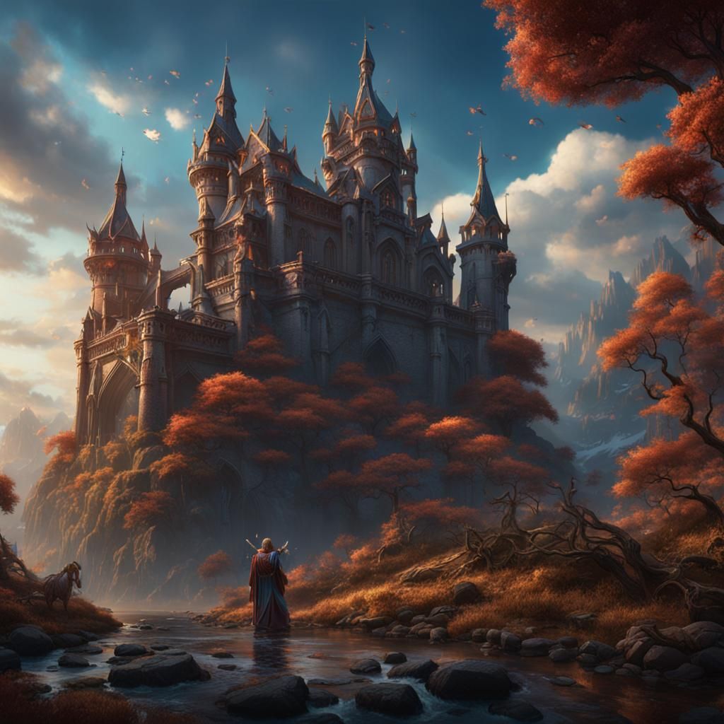 Detailed Matte Painting of a Singer