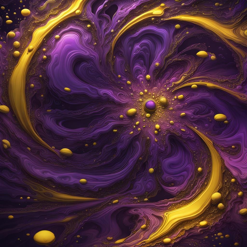 Psychotris Viridis abstract flowing liquidex sparkling twinkling and ink