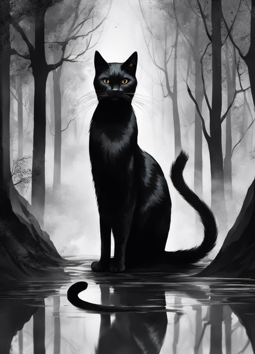 I saw a cat in the forest...