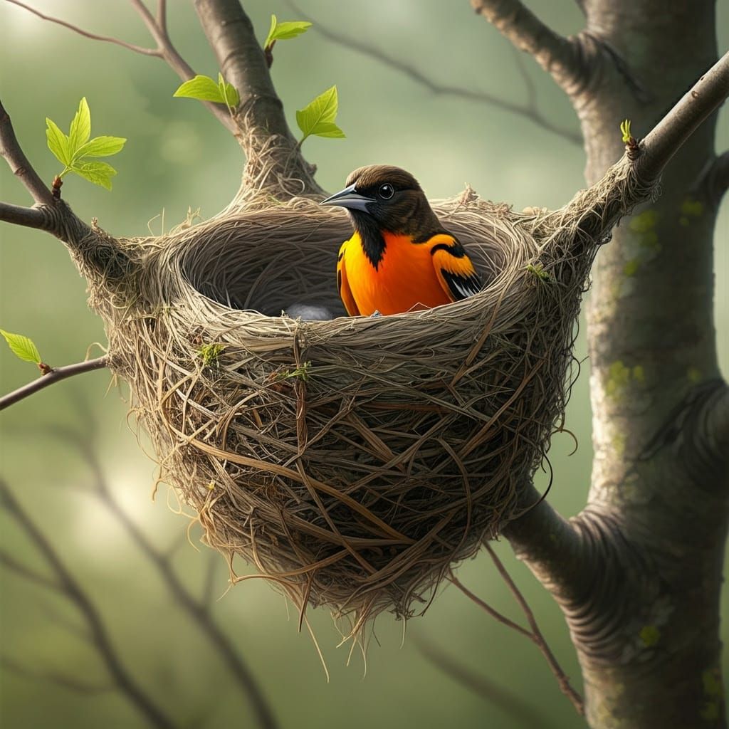Baltimore Oriole Nest
