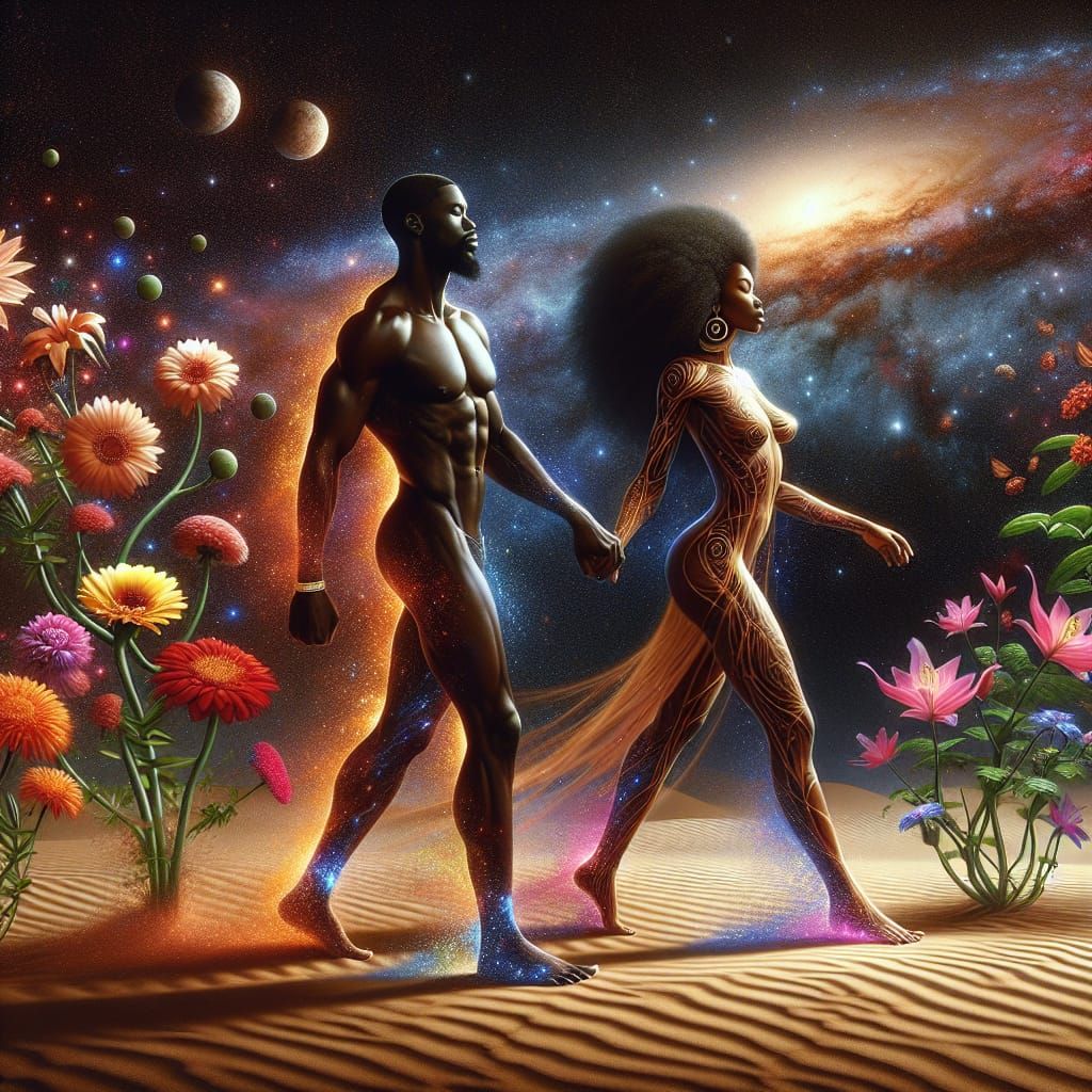 Afrofuturistic Gods Transform Barren Desert