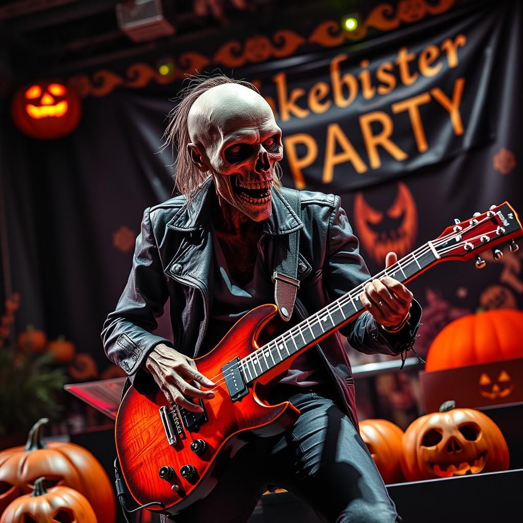 Zombie Rocks Halloween Monster Party