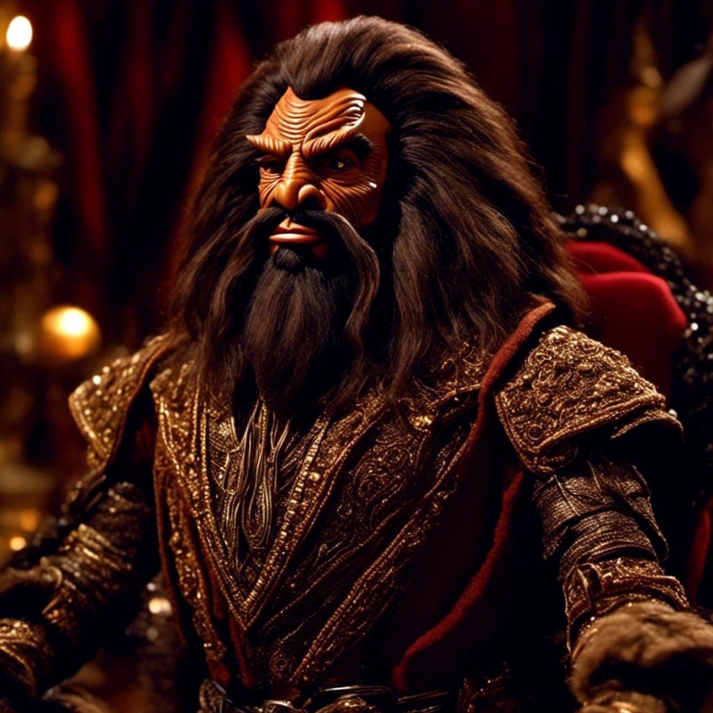 Adorable Plush Klingon Puppet in Sharp Focus